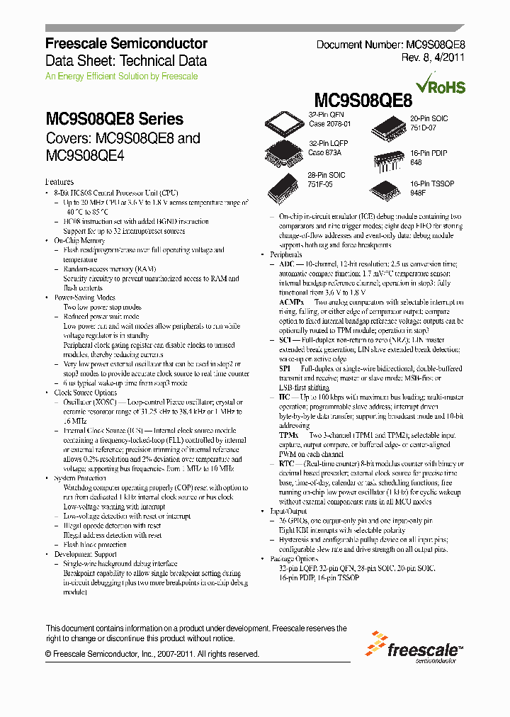 MC9S08QE811_4514690.PDF Datasheet