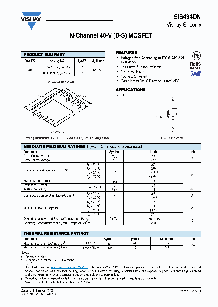 SIS434DN_4544684.PDF Datasheet