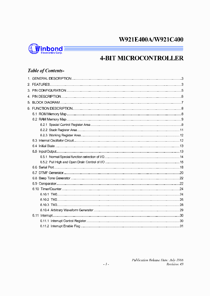 W921E400A_4553271.PDF Datasheet
