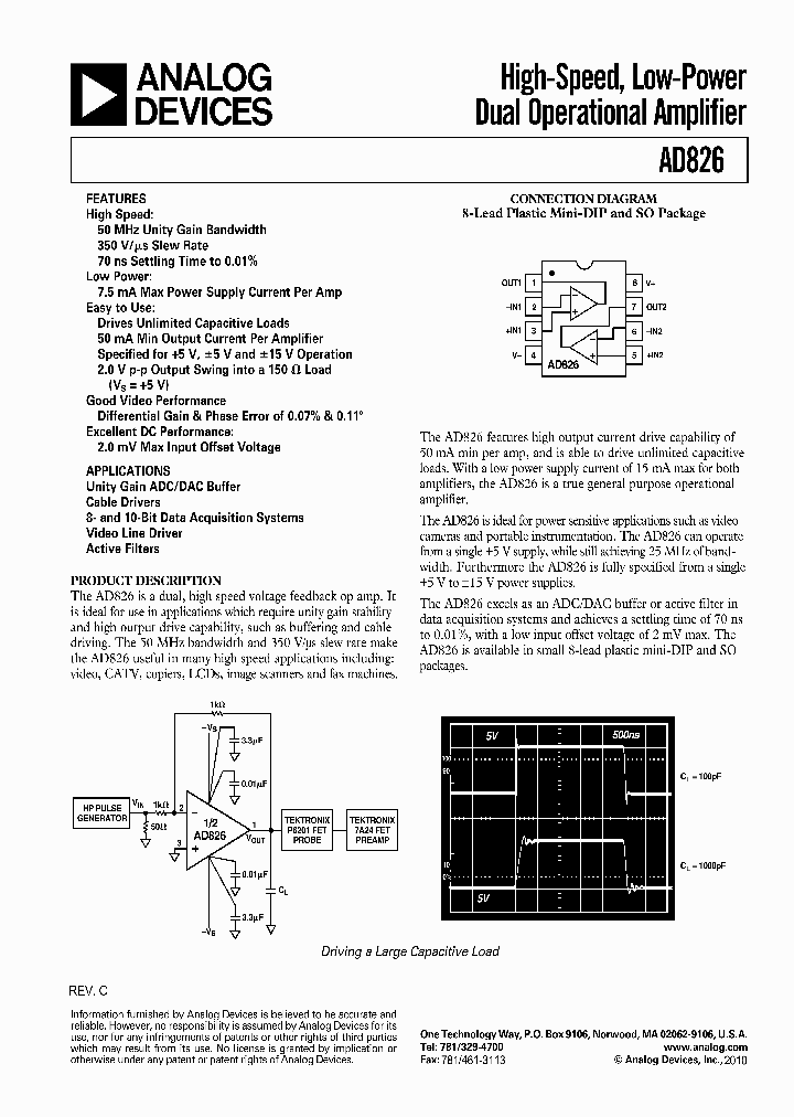 AD826ARZ_4553294.PDF Datasheet