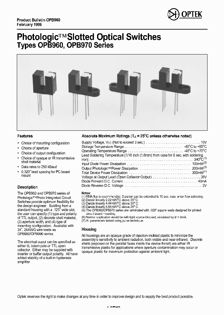 OPB963T11_4582189.PDF Datasheet