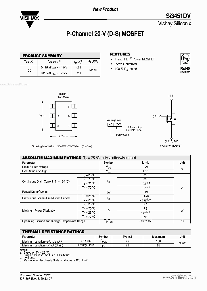 SI3451DV_4594259.PDF Datasheet