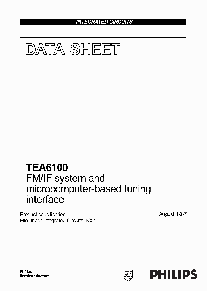 TEA6100_4598880.PDF Datasheet