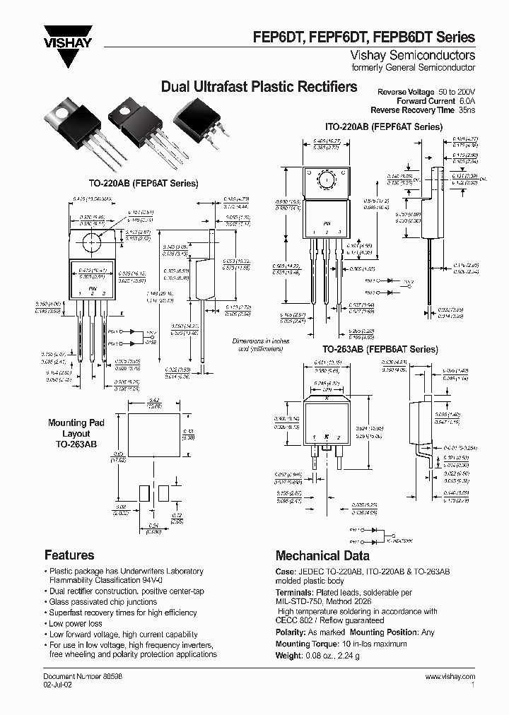 FEPF6AT_4599633.PDF Datasheet