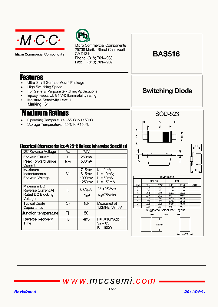 BAS516_4604563.PDF Datasheet