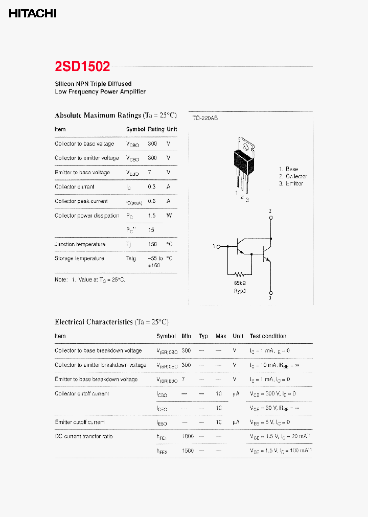 2SD1502_4605626.PDF Datasheet