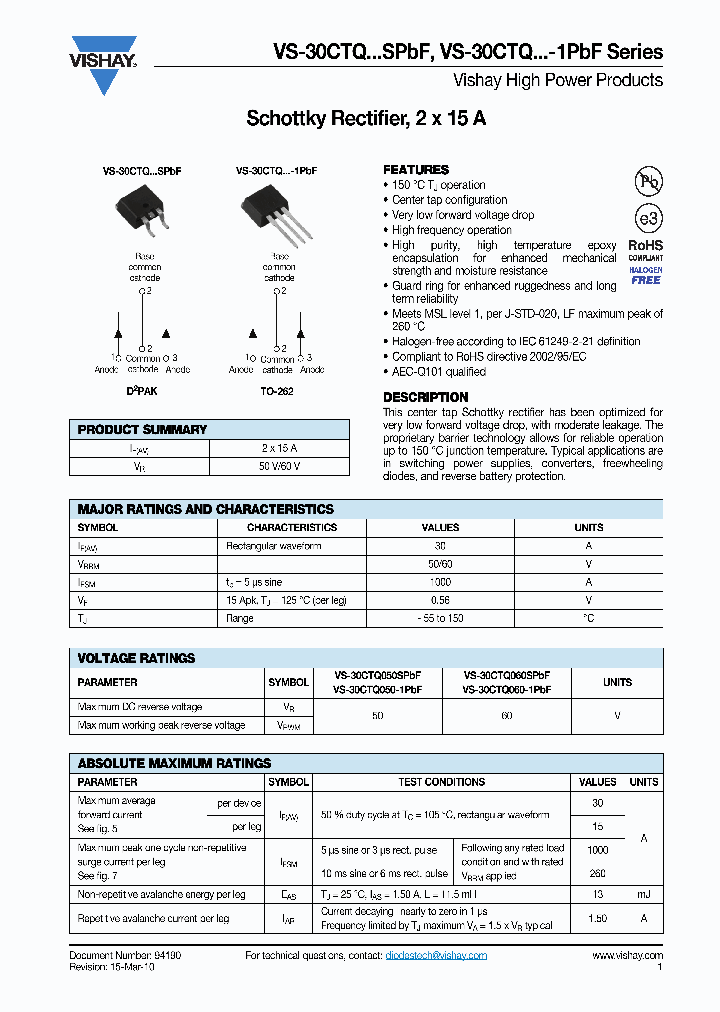 30CTQ050SPBF10_4611273.PDF Datasheet