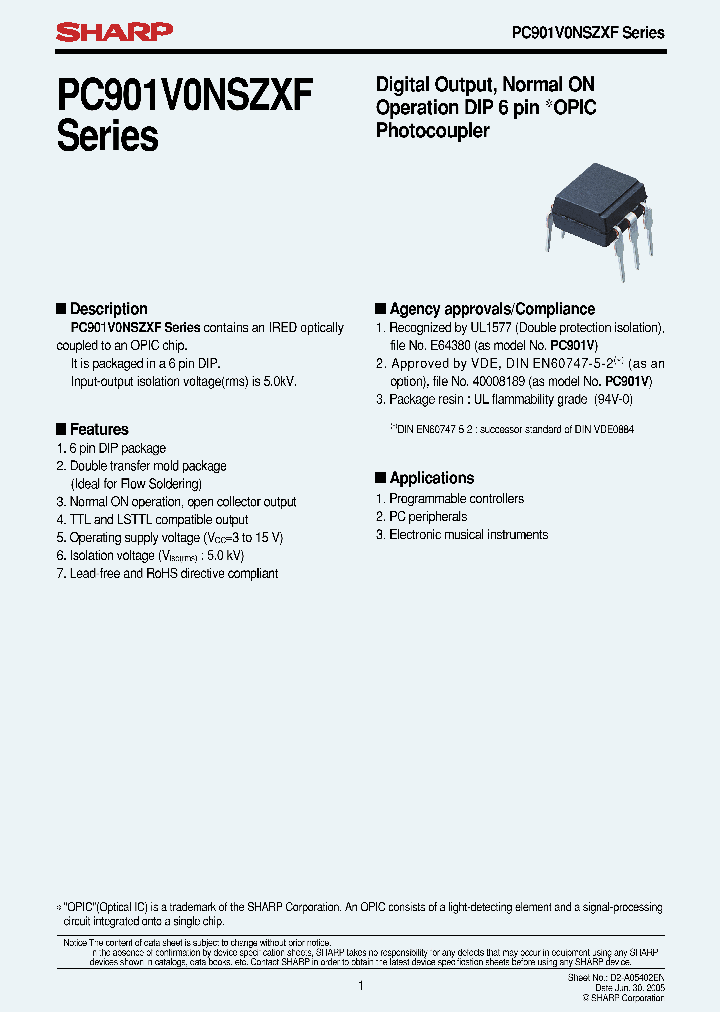 PC901V0NSZXF_4621107.PDF Datasheet