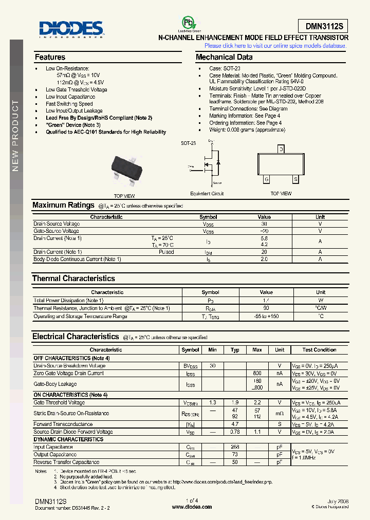 DMN3112S_4626123.PDF Datasheet