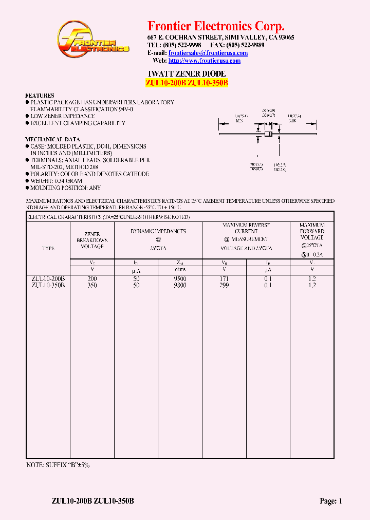 ZUL10-200B_4628604.PDF Datasheet