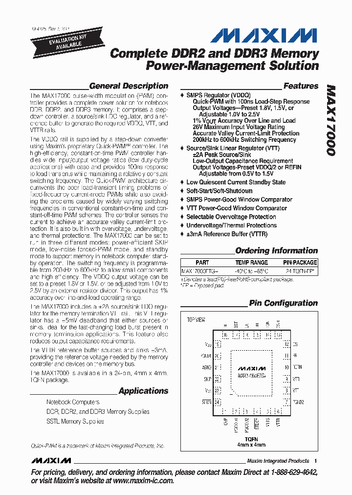 MAX17000_4628857.PDF Datasheet