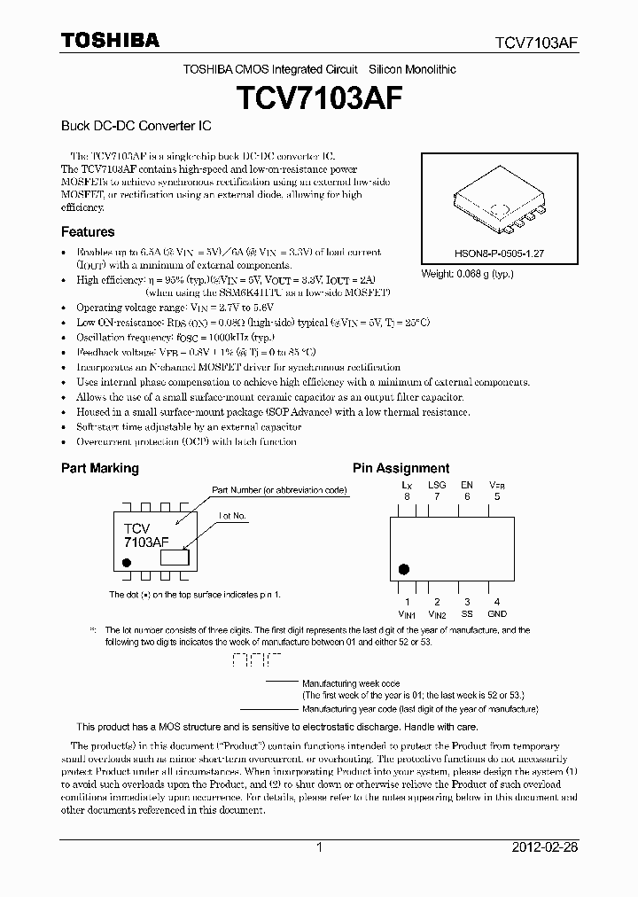TCV7103AF_4630208.PDF Datasheet