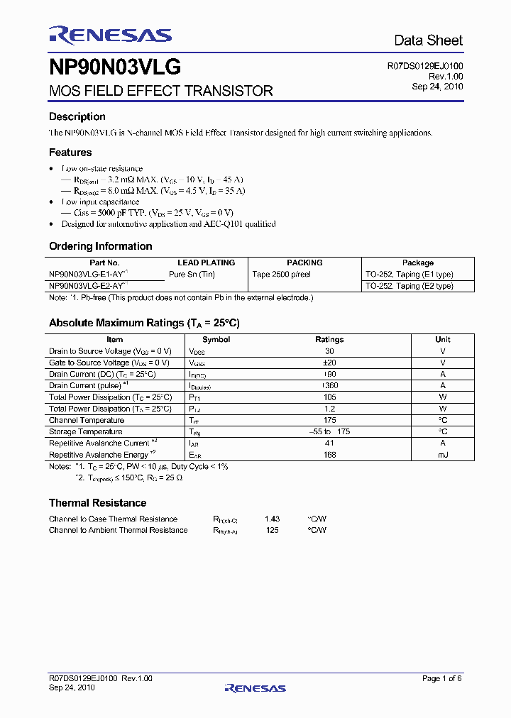 NP90N03VLG_4635108.PDF Datasheet