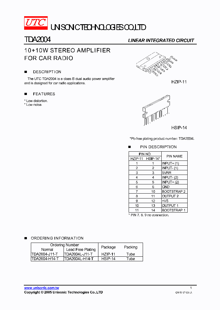 TDA2004L-H14-T_4640088.PDF Datasheet