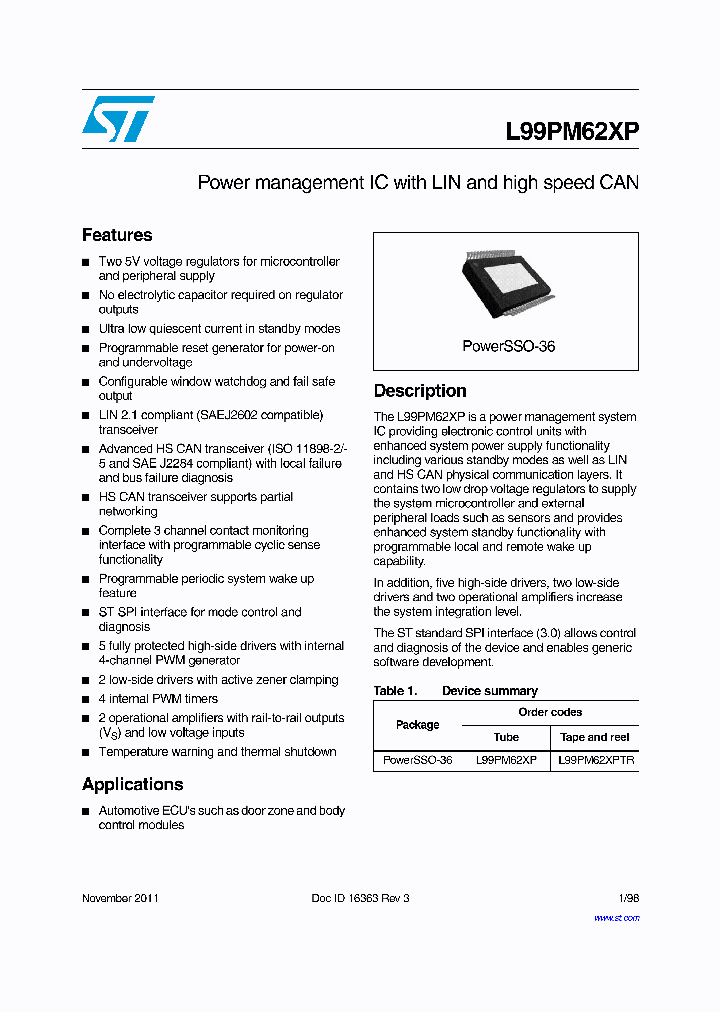 L99PM62XP_4640856.PDF Datasheet
