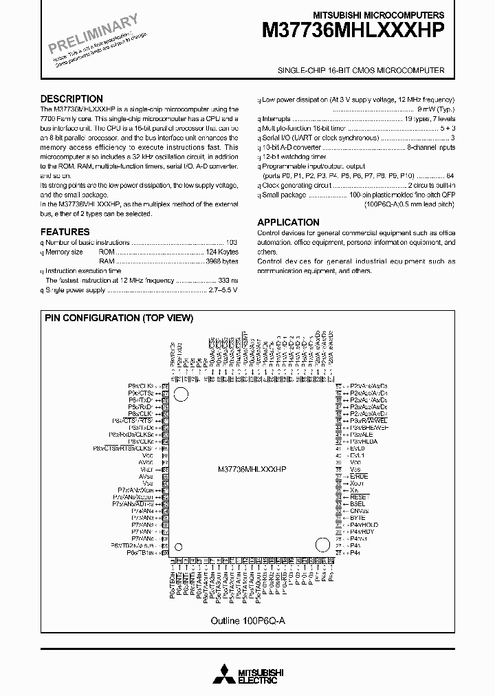 M37736MHLXXXHP_4645880.PDF Datasheet