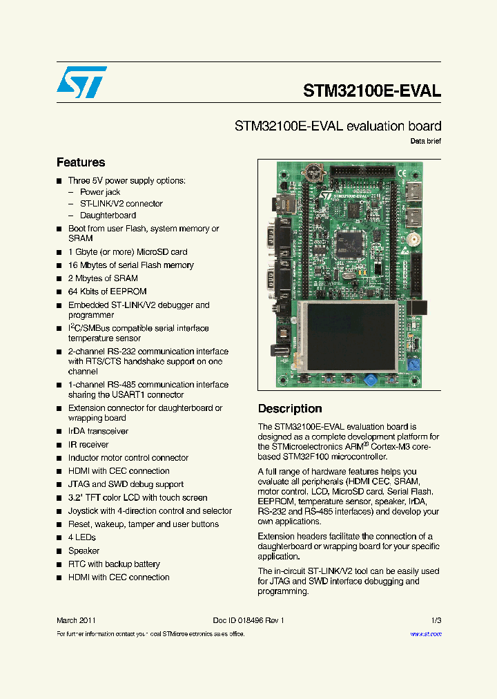 STM32100E-EVAL_4646608.PDF Datasheet