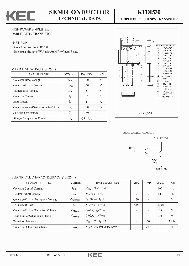 KTD1530_4646562.PDF Datasheet