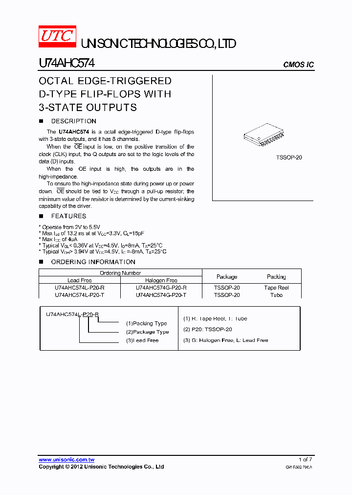 U74AHC574L-P20-T_4647116.PDF Datasheet