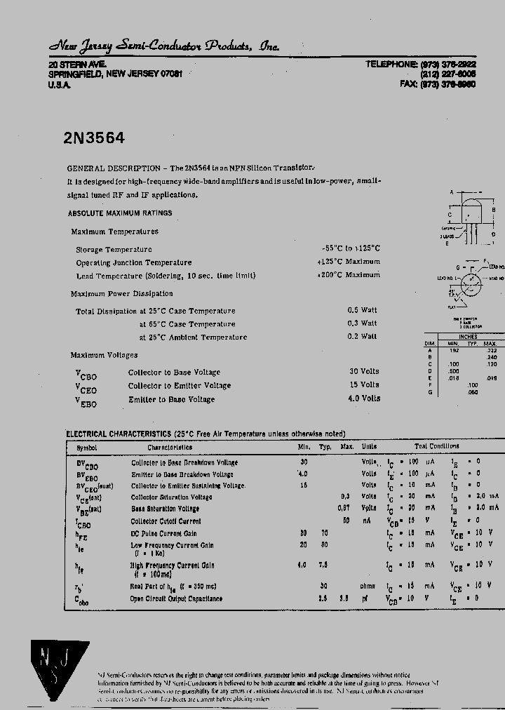 2N3564_4649964.PDF Datasheet