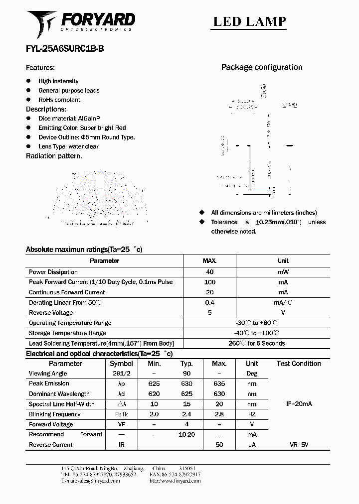 FYL-25A6SURC1B-B_4650782.PDF Datasheet