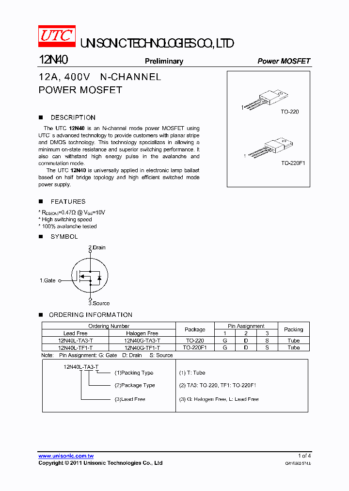 12N40G-TF1-T_4658017.PDF Datasheet