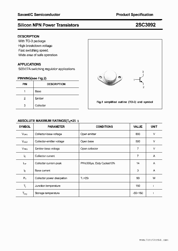 2SC3092_4659181.PDF Datasheet