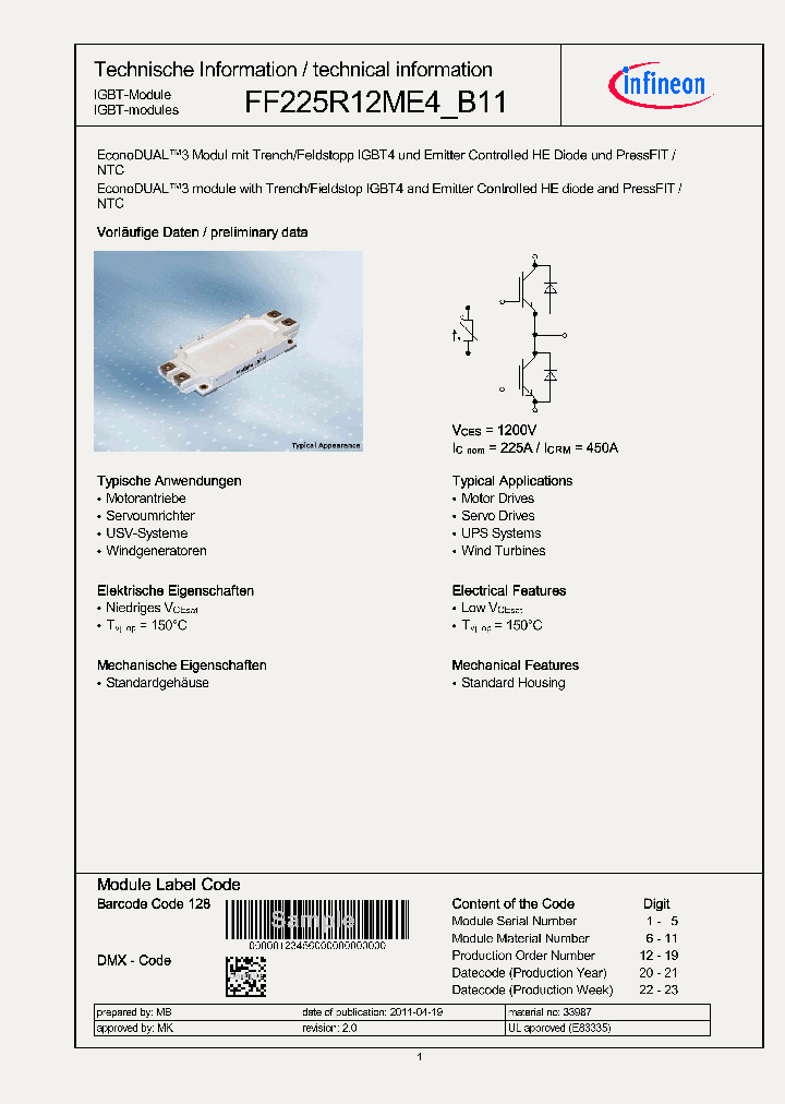 FF225R12ME4B11_4662470.PDF Datasheet