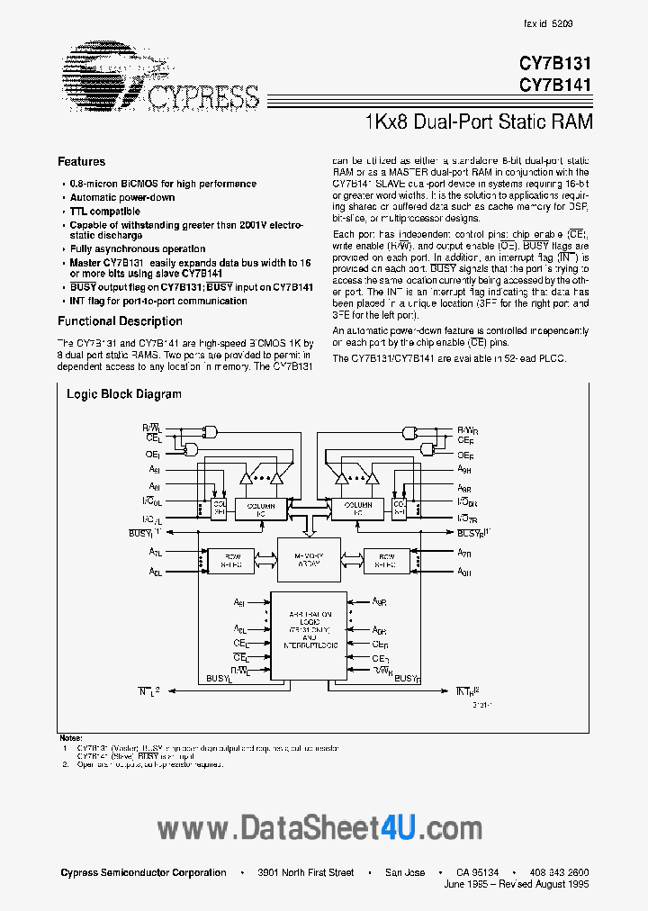 CY7B131_4662933.PDF Datasheet