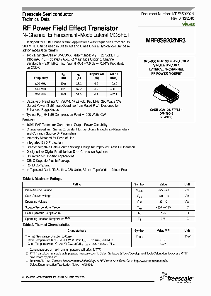 MRF8S9202N_4667937.PDF Datasheet