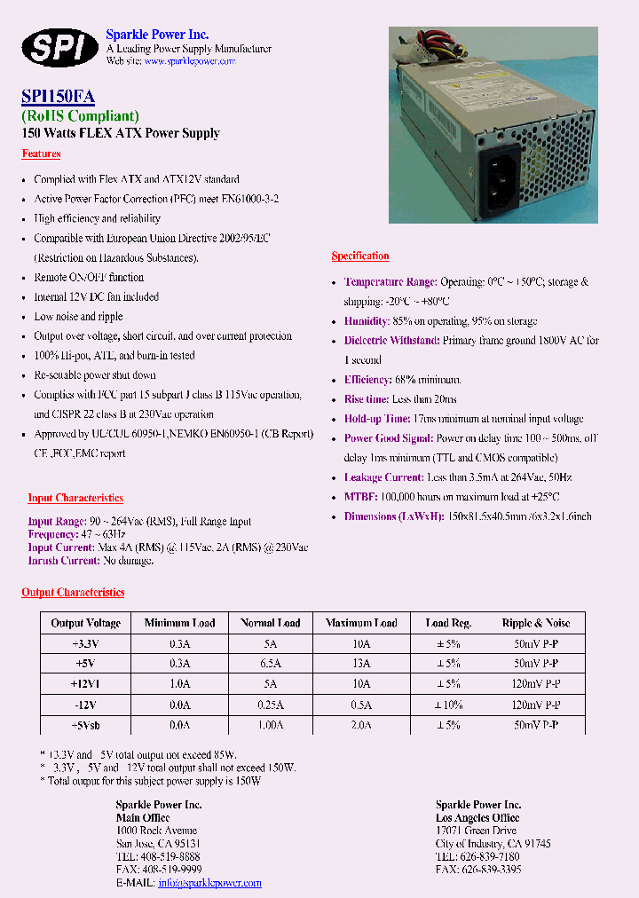 SPI150FA_4669664.PDF Datasheet