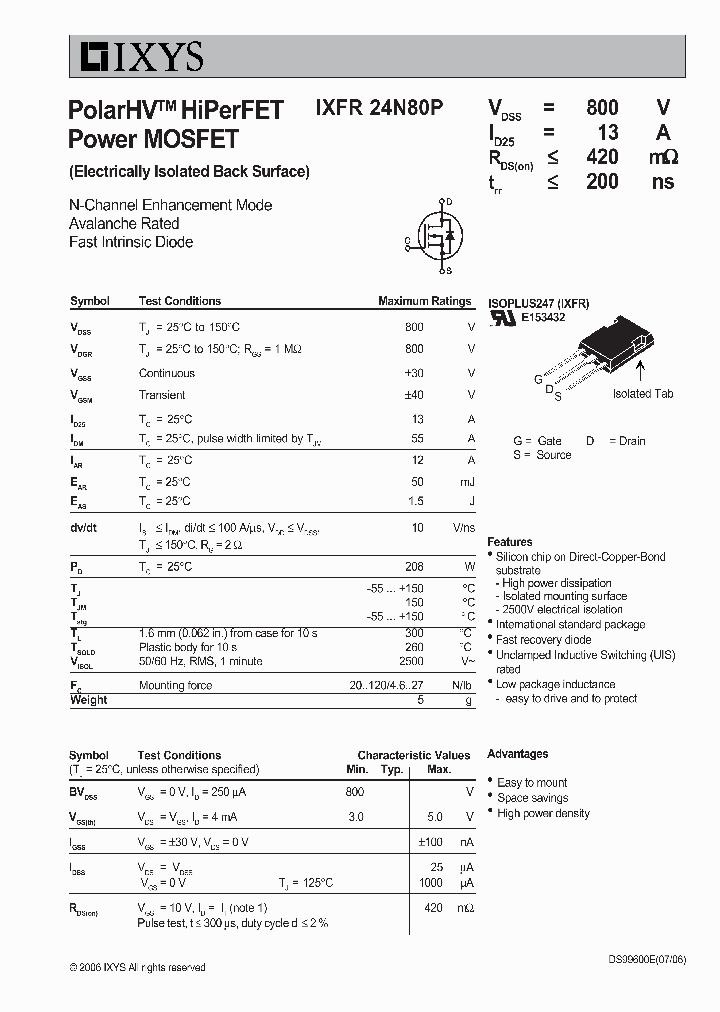 IXFR24N80P_4673726.PDF Datasheet