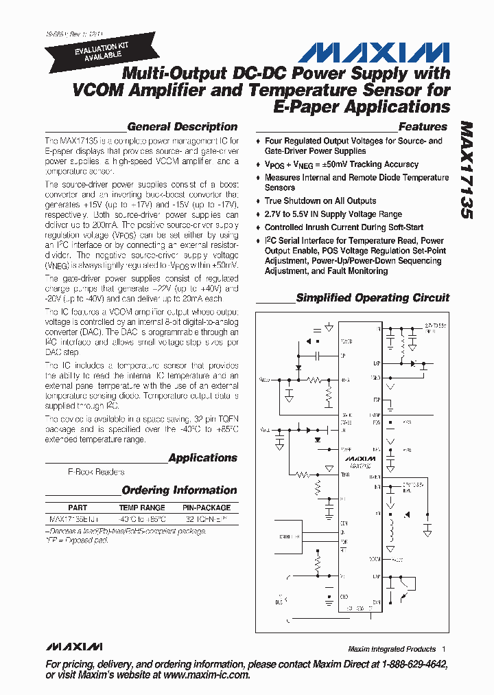 MAX17135_4677550.PDF Datasheet