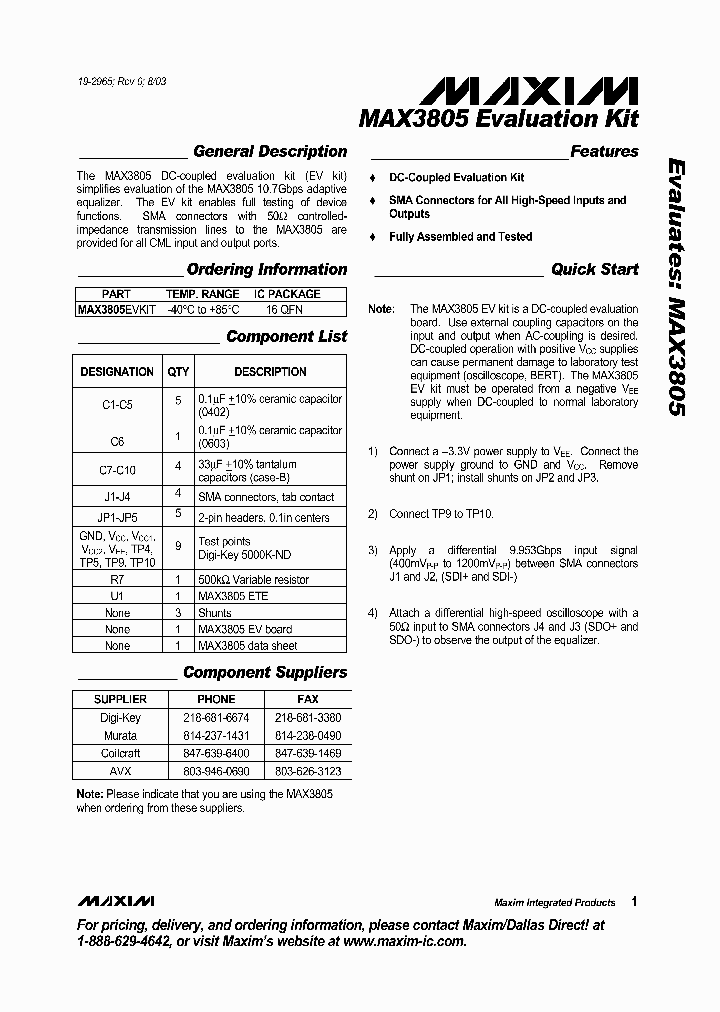 MAX3805_4677859.PDF Datasheet