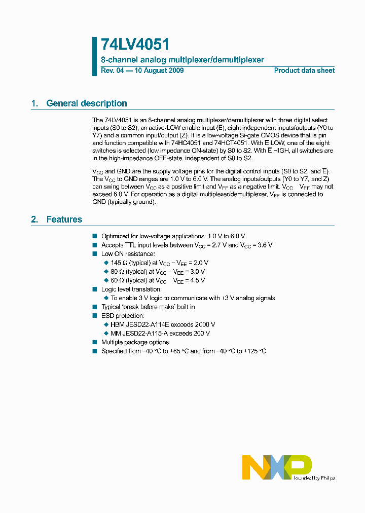 74LV4051BQ_4680333.PDF Datasheet