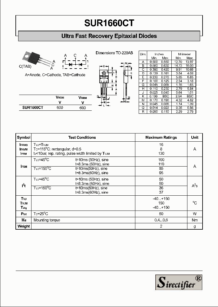 SUR1660CT_4683762.PDF Datasheet