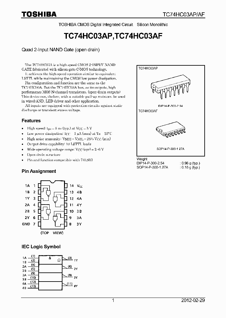 TC74HC03AP12_4690488.PDF Datasheet