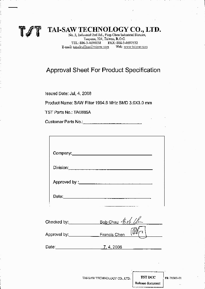 TA0885A_4694301.PDF Datasheet
