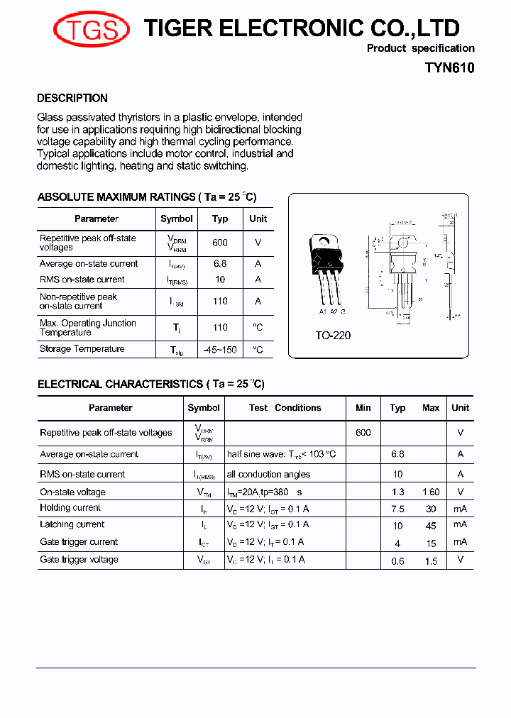 TYN610_4694023.PDF Datasheet