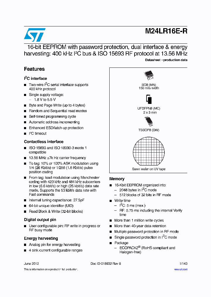 M24LR16E-R_4703050.PDF Datasheet