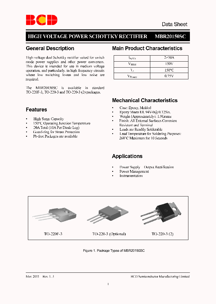 MBR20150SCT-G1_4708258.PDF Datasheet