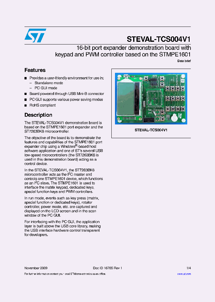 STEVAL-TCS004V1_4713450.PDF Datasheet