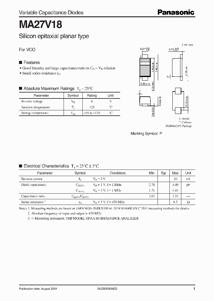 MA27V18_4719491.PDF Datasheet