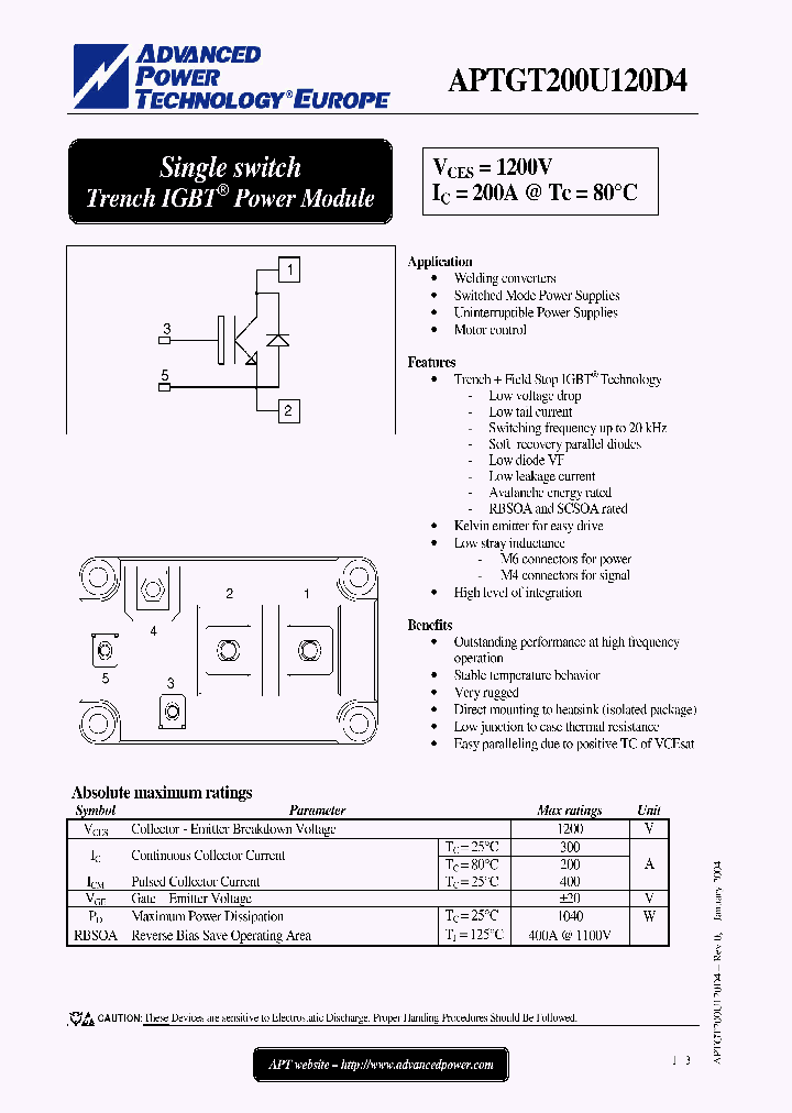 APTGT200U120D4_4727236.PDF Datasheet