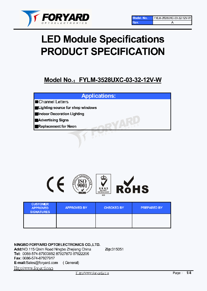 FYLM-3528UXC-03-32-12V-W_4746178.PDF Datasheet