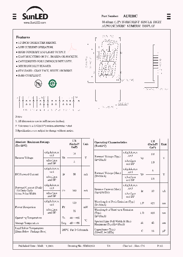 AUR30C_4747287.PDF Datasheet