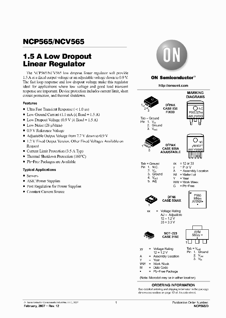 NCP565D2T33G_4749825.PDF Datasheet