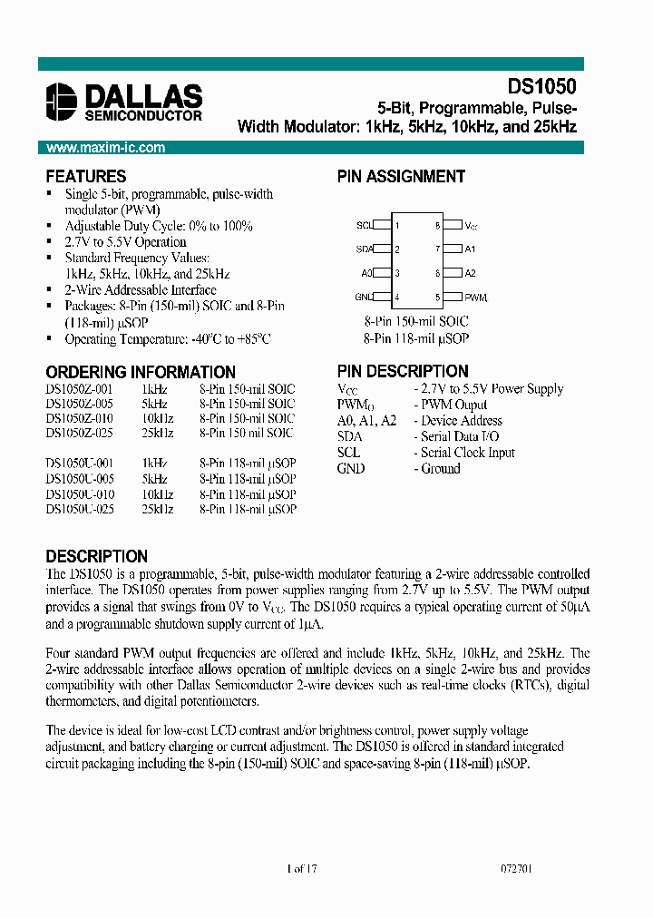 DS1050Z-025TAMPR_4755674.PDF Datasheet