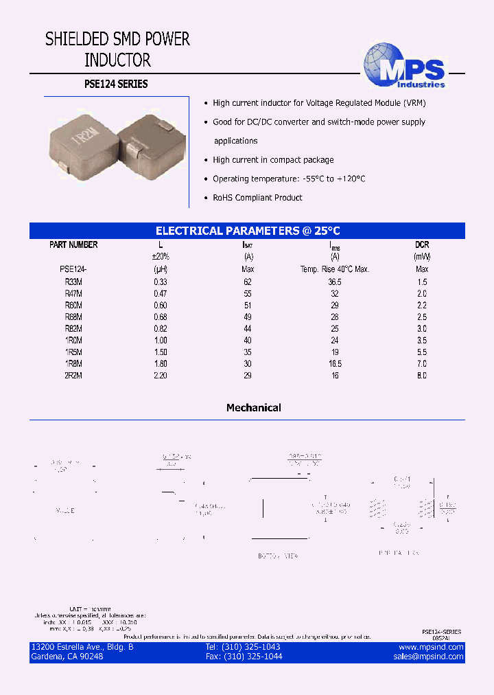 PSE124-R47M_4775007.PDF Datasheet