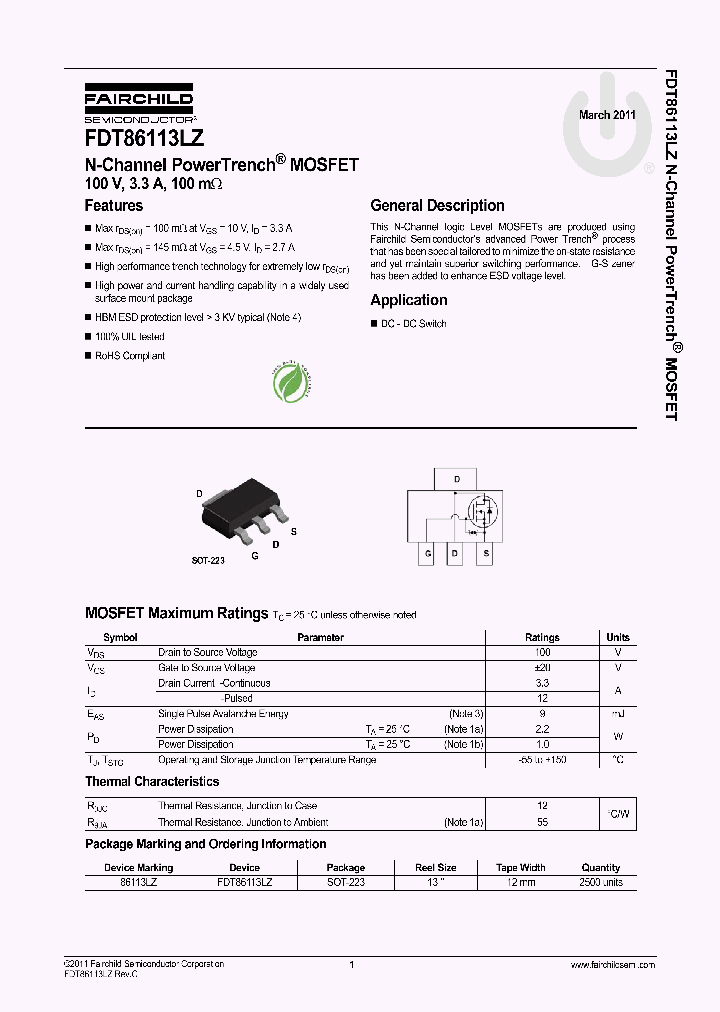 FDT86113LZ_4778562.PDF Datasheet